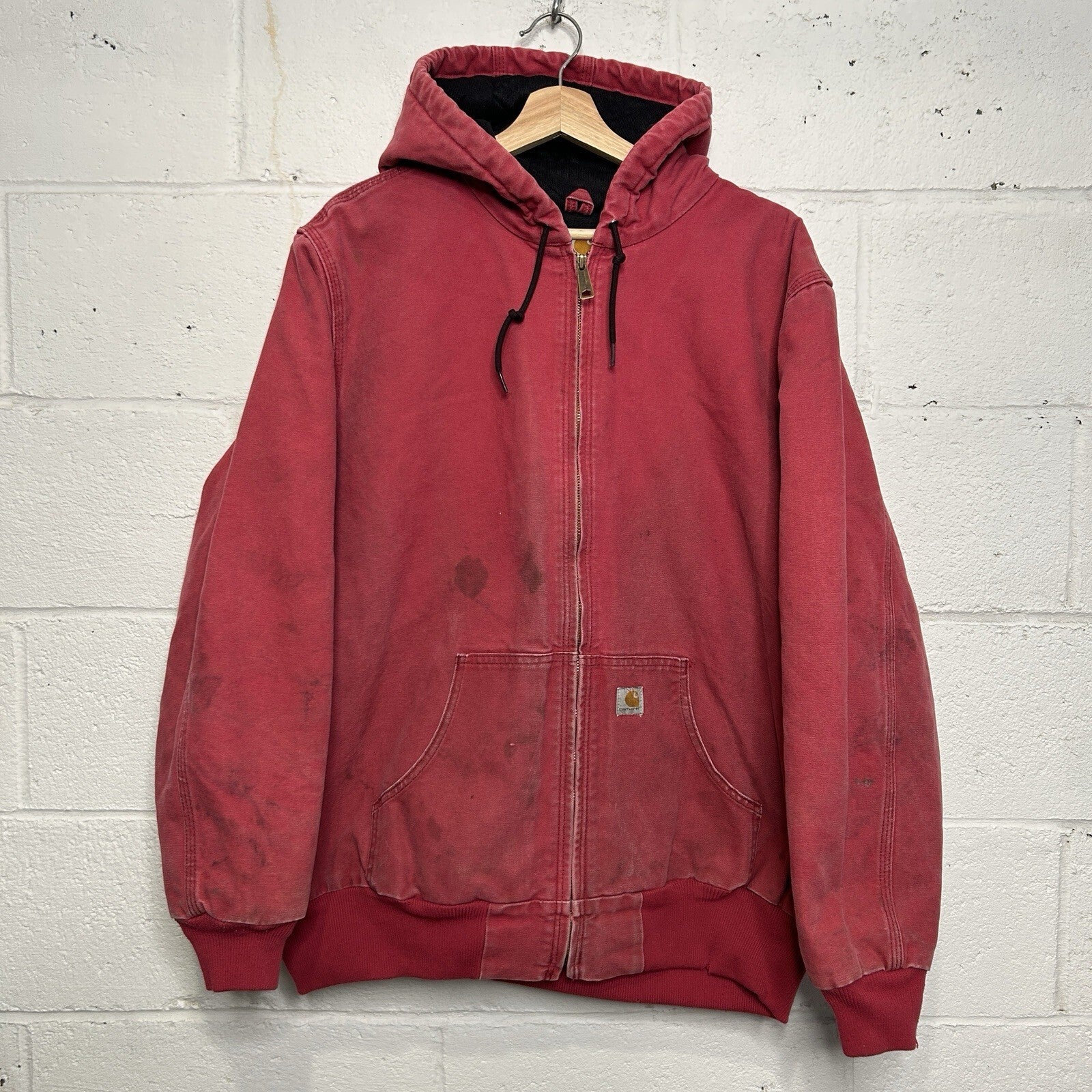 Y2K Carhartt Quilted Hooded Jacket “Crabapple Pink” WJ130 624 Women’s 2XL