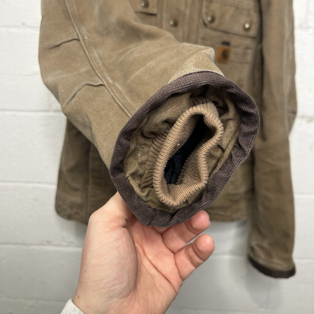 Carhartt Sherpa-Lined Bartlett Hooded Jacket “Frontier Brown” 102285-903 Men’s S
