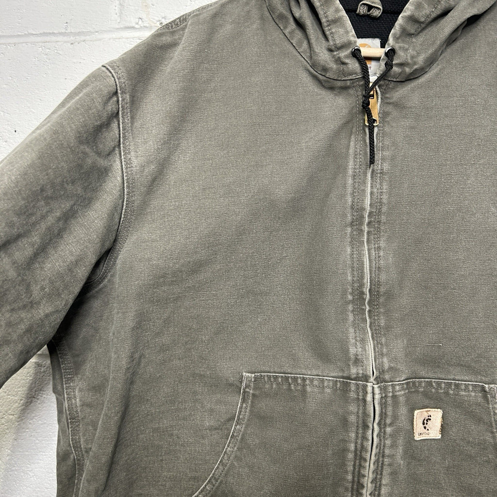 Vintage Carhartt Thermal-Lined Hooded Active Jacket “Sage” J160 SAG Men’s XL