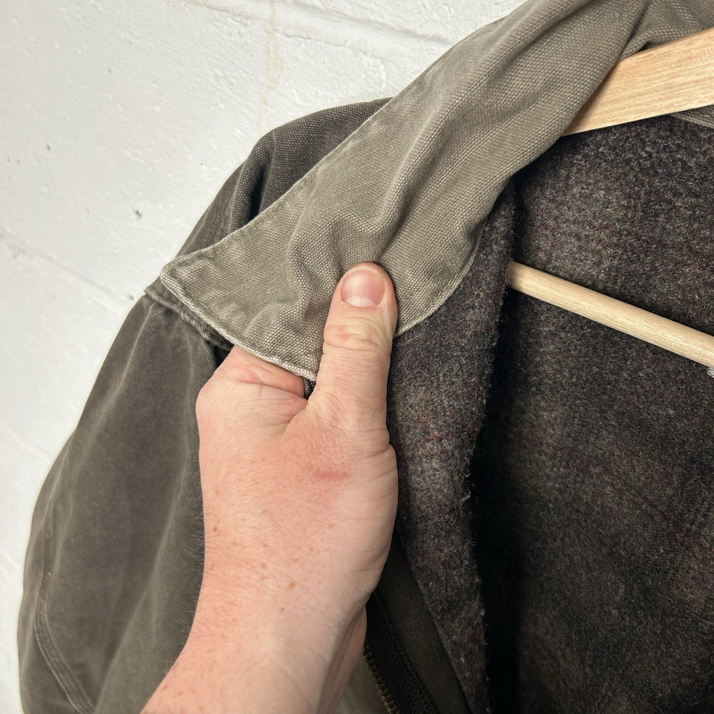 Vintage Carhartt Blanket-Lined Detroit Jacket “Timber” J97 TMB Men’s 2XL