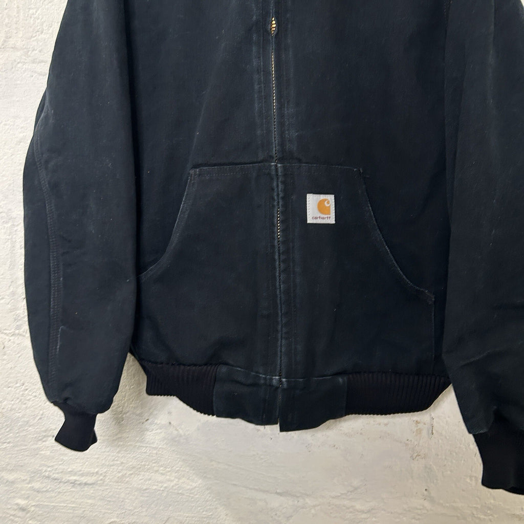 Vintage Carhartt Quilted Hooded Active Jacket “Black” J140 BLK Men’s Small
