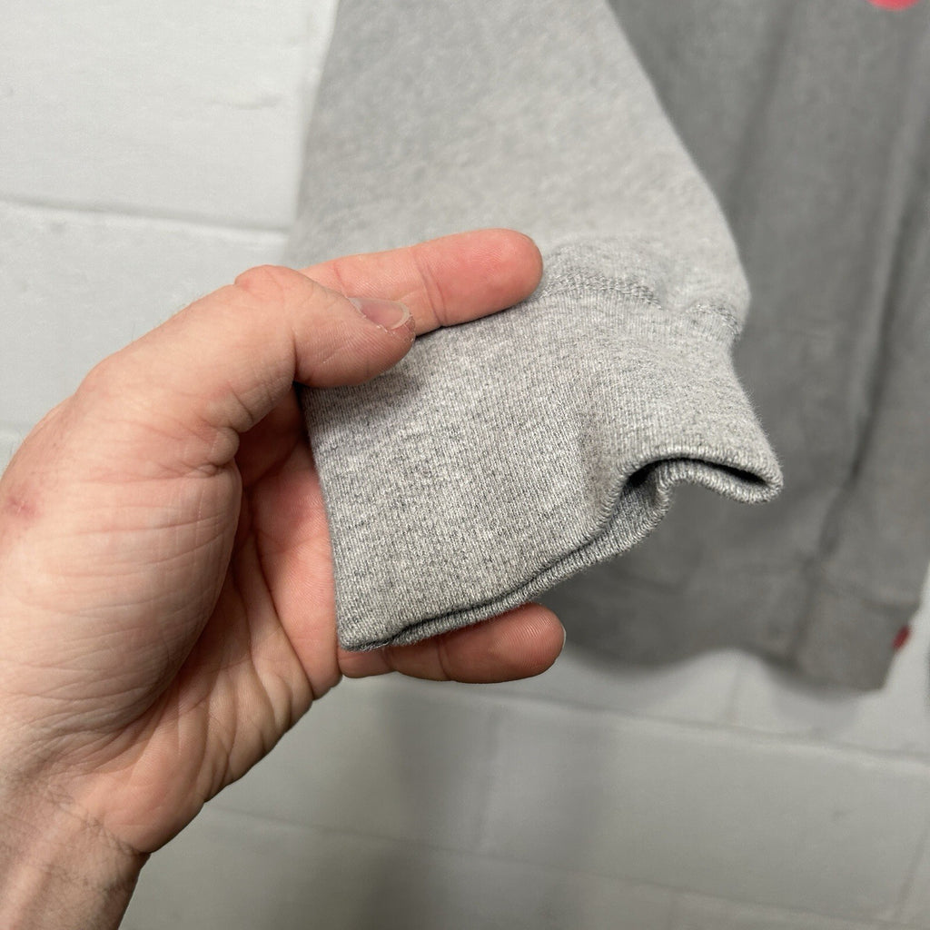 Supreme Disrupt Sweatshirt Hoodie “Grey Pink” SS15 Men’s Medium