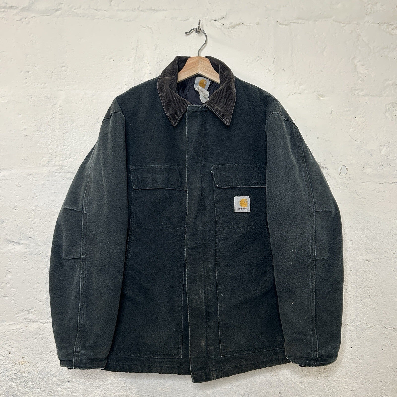 Vintage Carhartt Quilted Artic Jacket “Black” C03 BLK Men’s 42/Large Worn