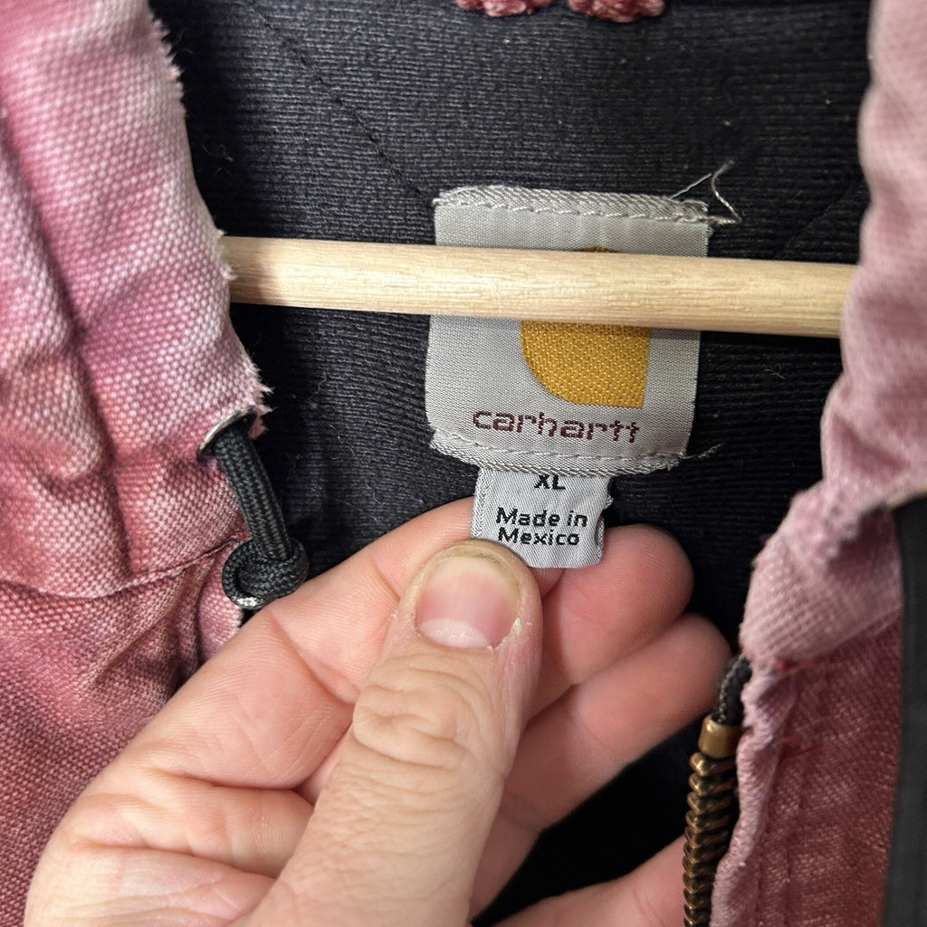 Y2K Carhartt Quilted Active Jacket “Dark Red” J130 DKR Men’s X-Large