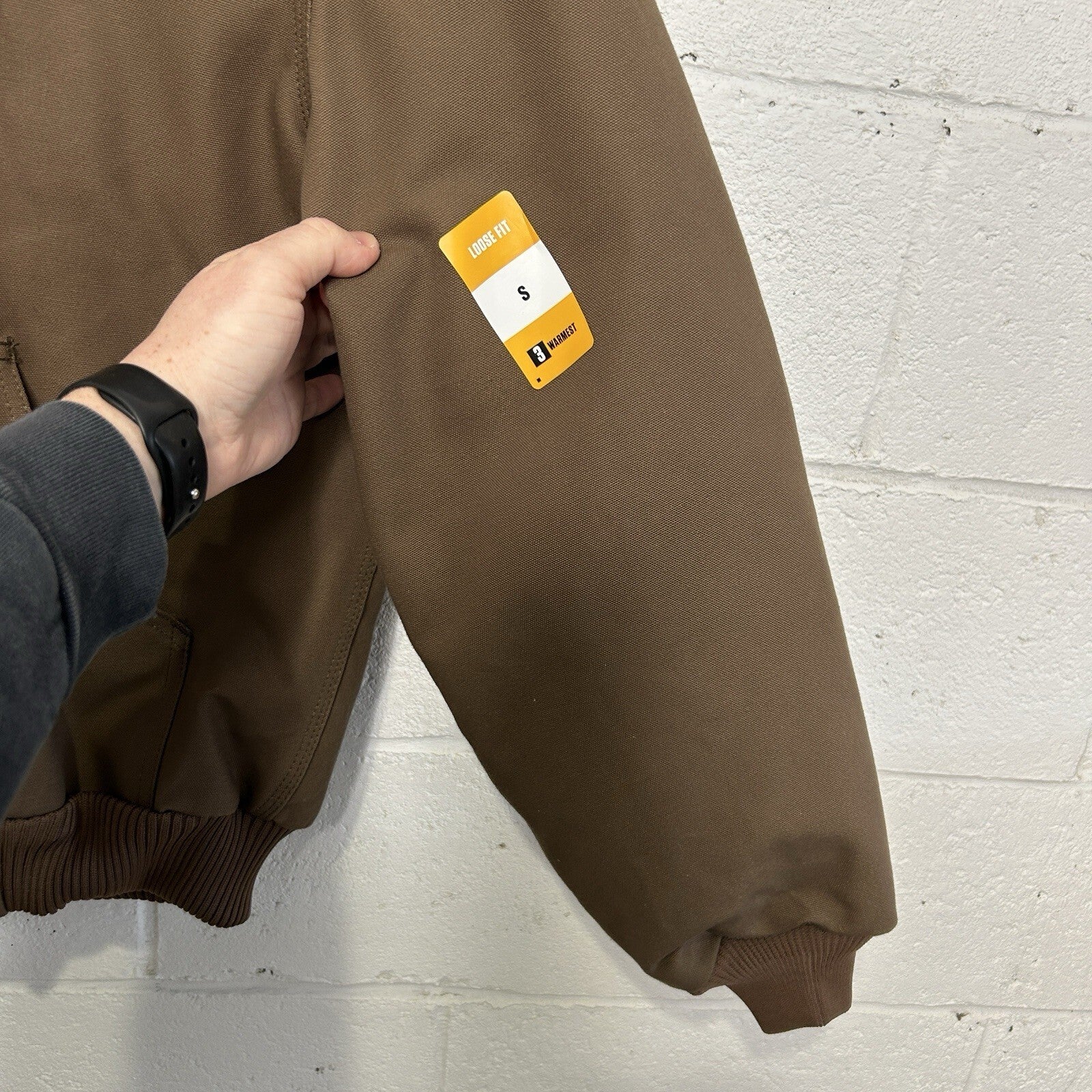 Carhartt Flannel-Lined Hooded Active Jacket “Coffee Break” J140 205 Men’s Small