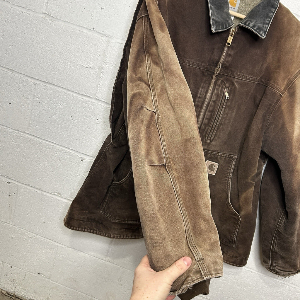 Vintage Carhartt Sherpa-Lined Ridge Jacket “Dark Brown” C61 DKB Men’s X-Large