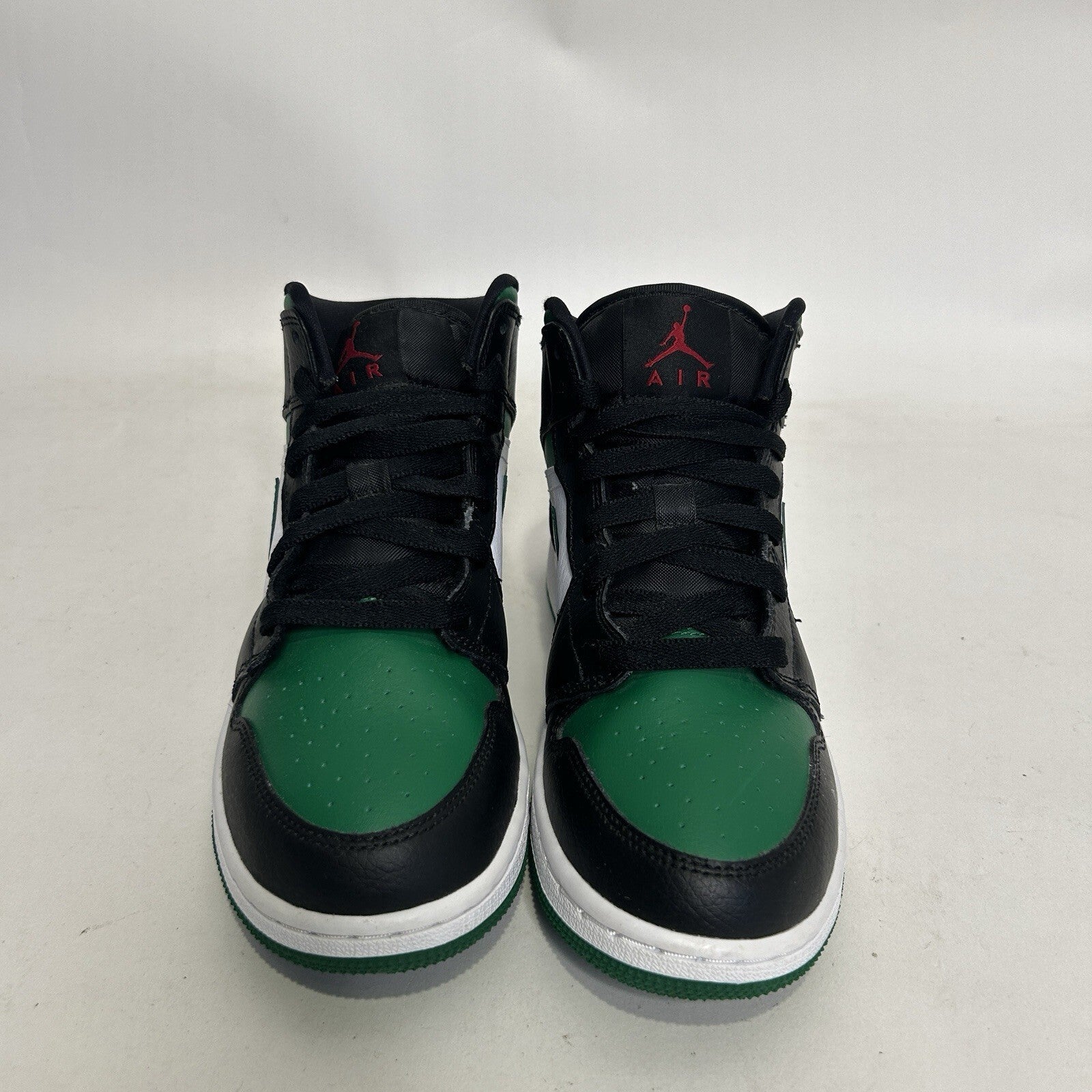 Nike Air Jordan 1 Mid Retro GS “Pine Green Toe” - Sneakers 554725-067 5Y Worn