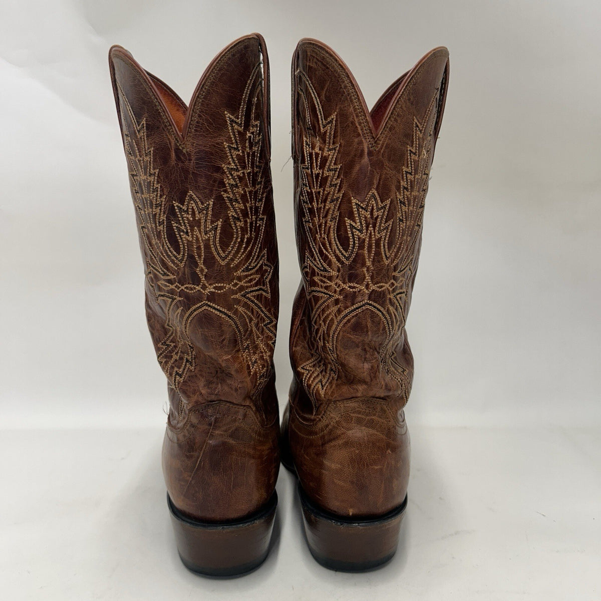 Vintage Lucchese 1883 Handmade Western Cowboy Clayton Boots “Brown” Men’s 10EE