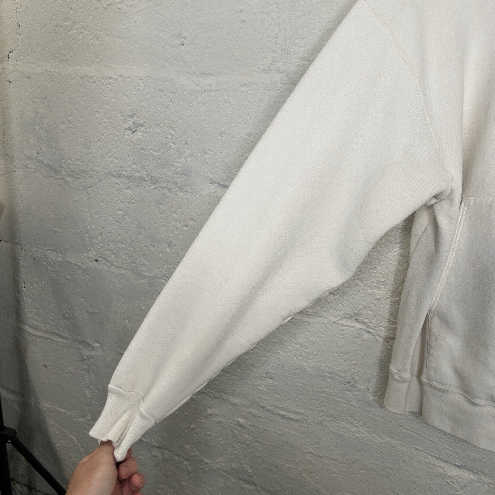 Vintage Carhartt Rugged Wear Pullover Hoodie “White/Cream” Men’s Medium