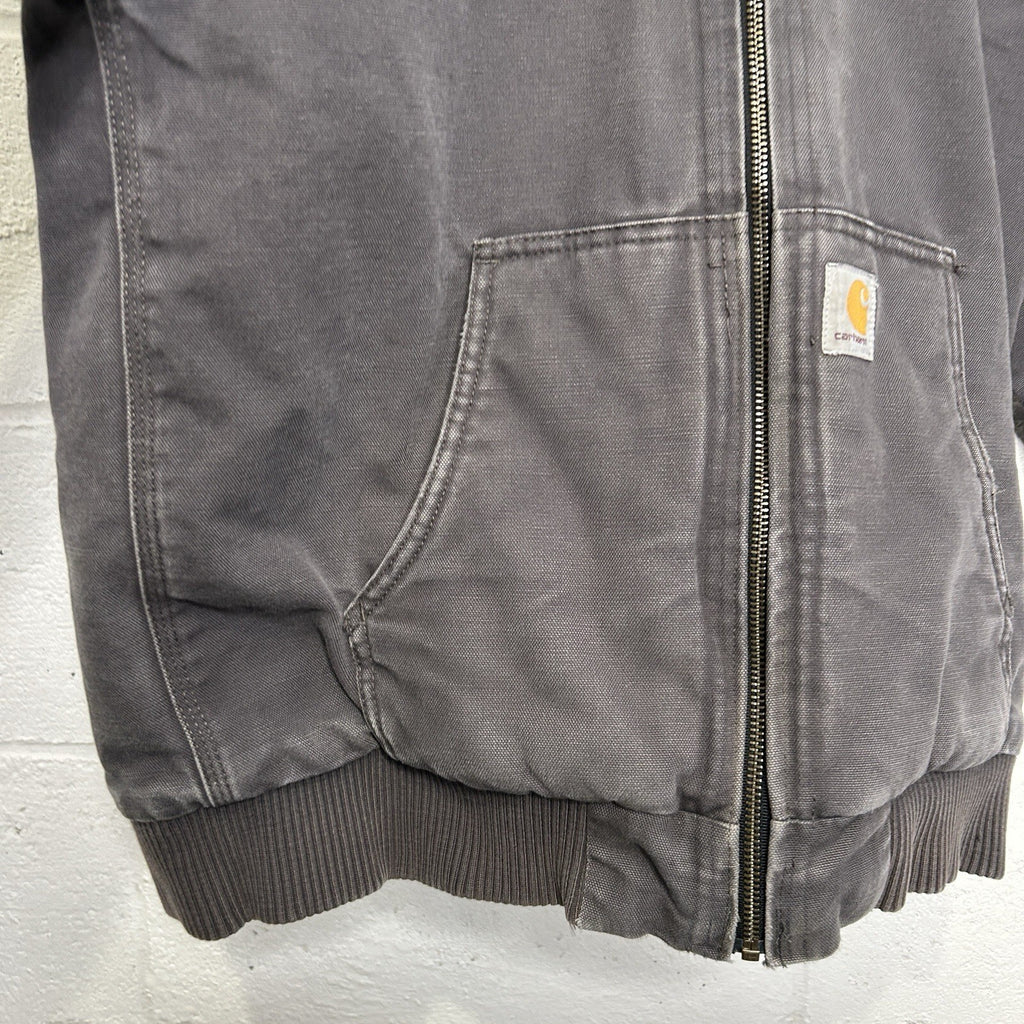 Vintage Carhartt Hooded Active Jacket “Grey” Youth Large/Women’s Extra-Small
