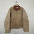 1989 Carhartt Faded Quilt-Lined Detroit Jacket “Tan” 6QLJ 100 Years Men’s Large