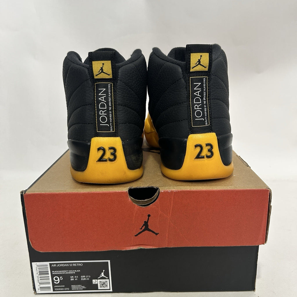 Nike Air Jordan 12 Retro “University Gold/Yellow Black” (130690-070) Men’s 9.5