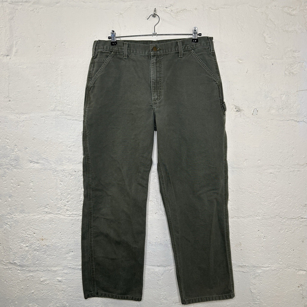 Carhartt Dungaree Fit Carpenter Pants “Moss Green” B11 MOS Size 36x30