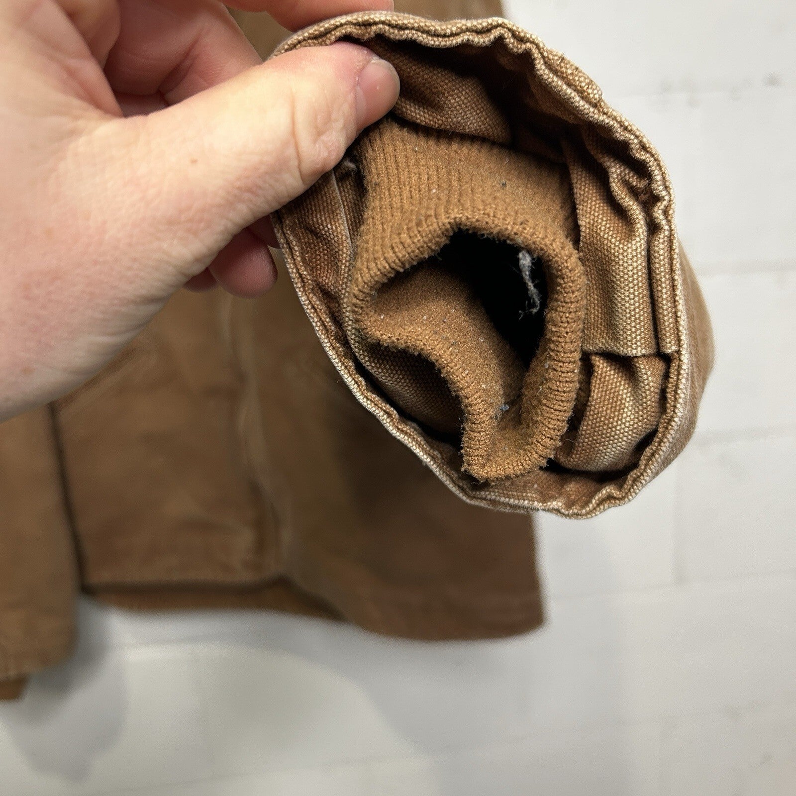 Y2K Carhartt Sherpa-Lined Hooded Detroit Jacket “Brown” J141 BRN Men’s X-Large