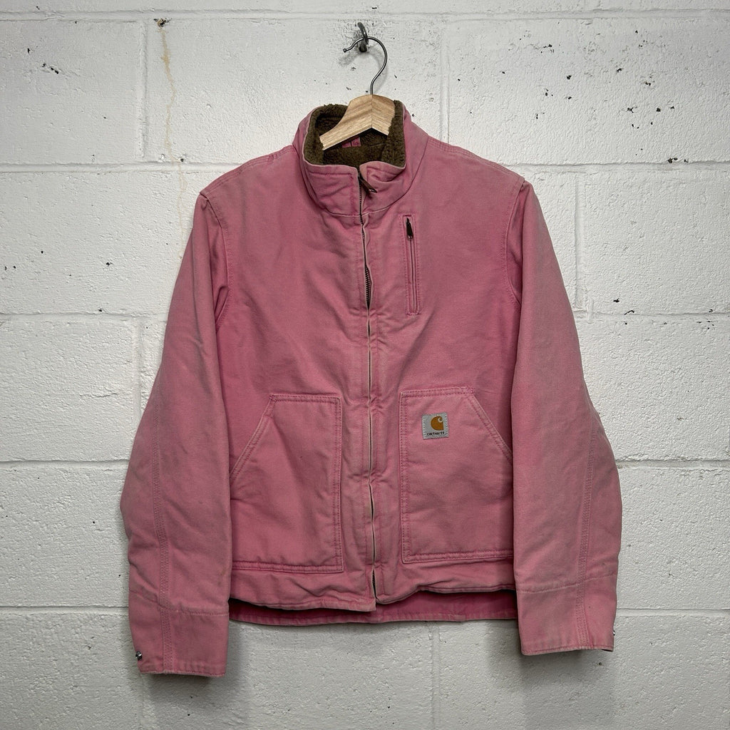 Vintage Carhartt Sherpa-Lined Canyon Jacket “Pink Rose” WJ022 PKR Women’s Small