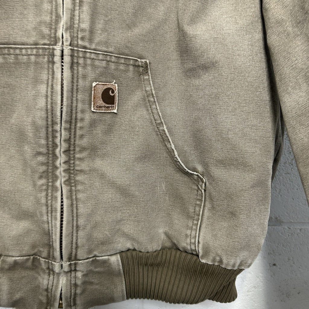 Carhartt Sandstone Quilted Hooded Active Jacket “Desert” J130 DES Men’s Medium