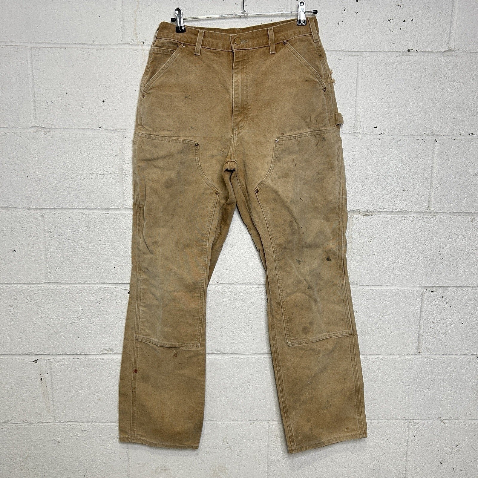 Vintage Carhartt Canvas DoubleKnee Pants “Brown” B01