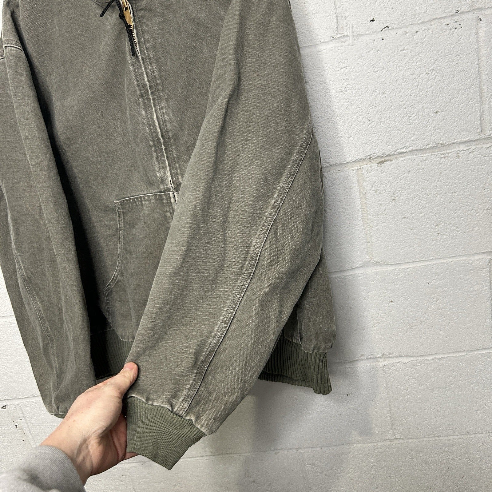 Vintage Carhartt Thermal-Lined Hooded Active Jacket “Sage” J160 SAG Men’s XL