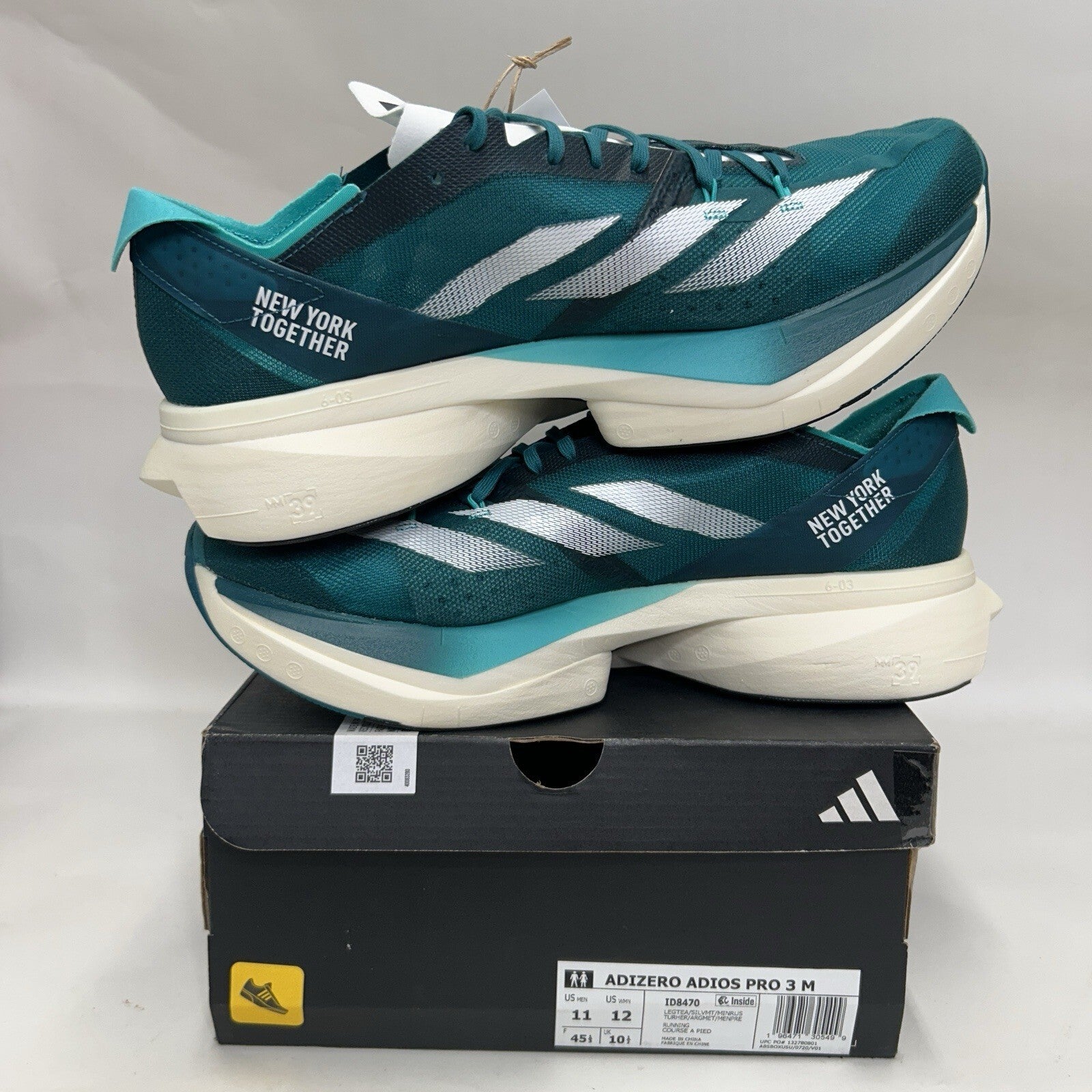 Adidas Adizero Adios Pro 3 “Legacy Teal” ID8470 Running Shoes Men’s 11 New