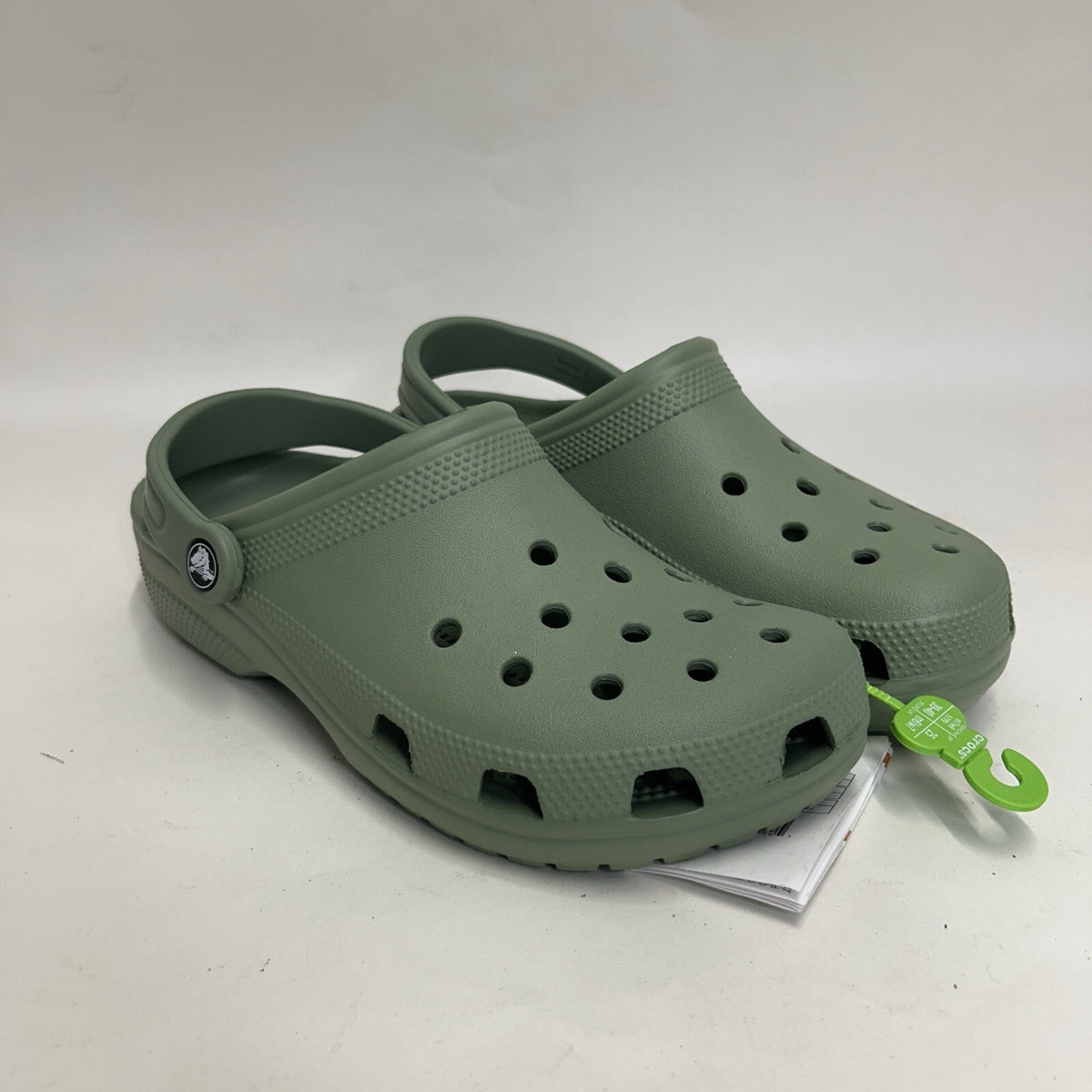 Crocs Classic Slip-On Clogs “Moss Green” 10001-309 Men’s 7/Women’s 9 New