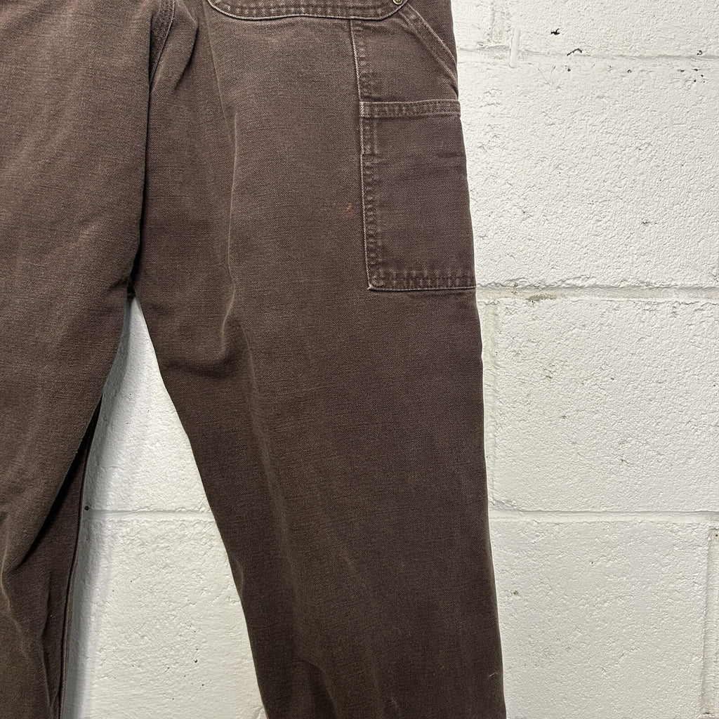 Vintage Carhartt DoubleKnee Dungaree Pants “Dark Brown”