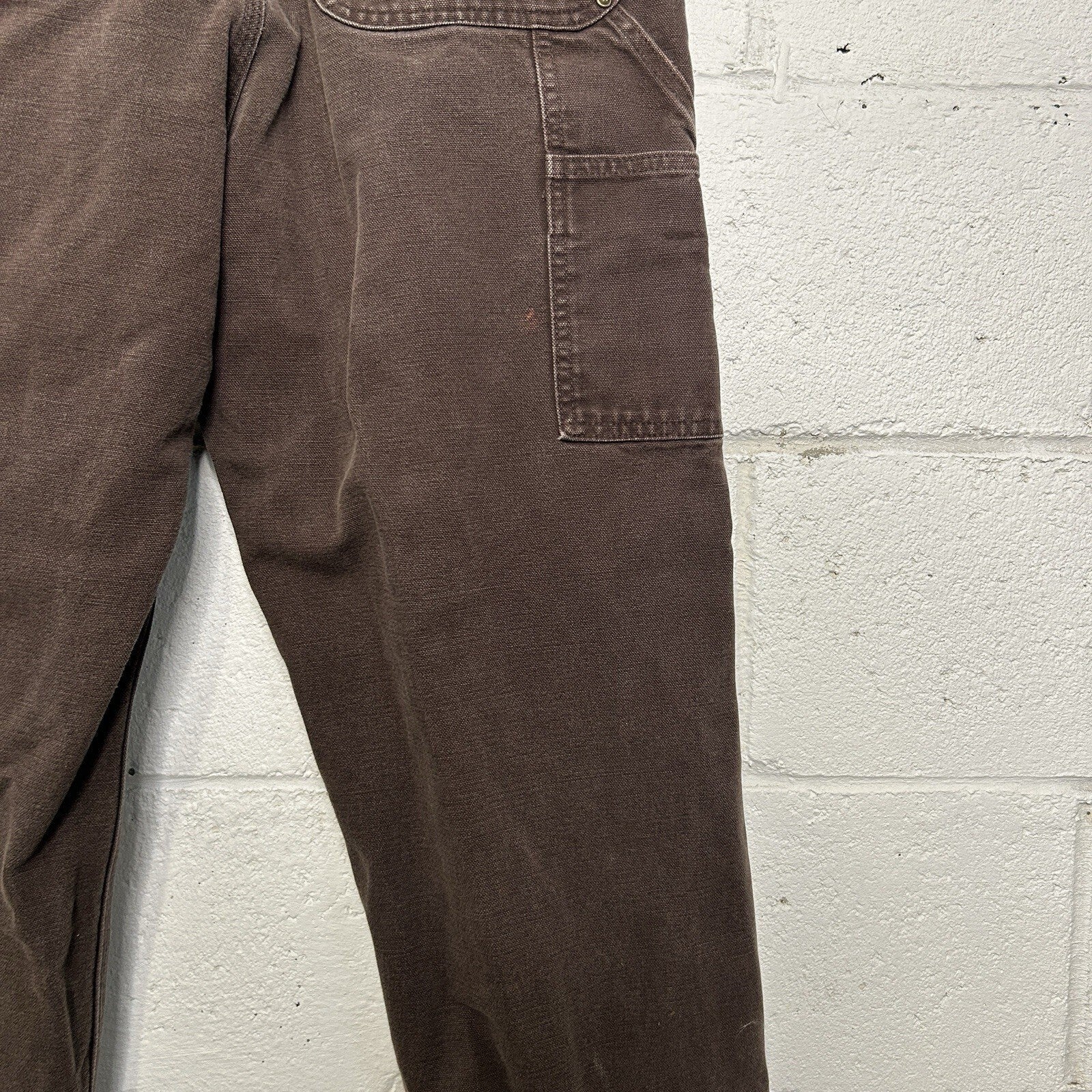 Vintage Carhartt DoubleKnee Dungaree Pants “Dark Brown”