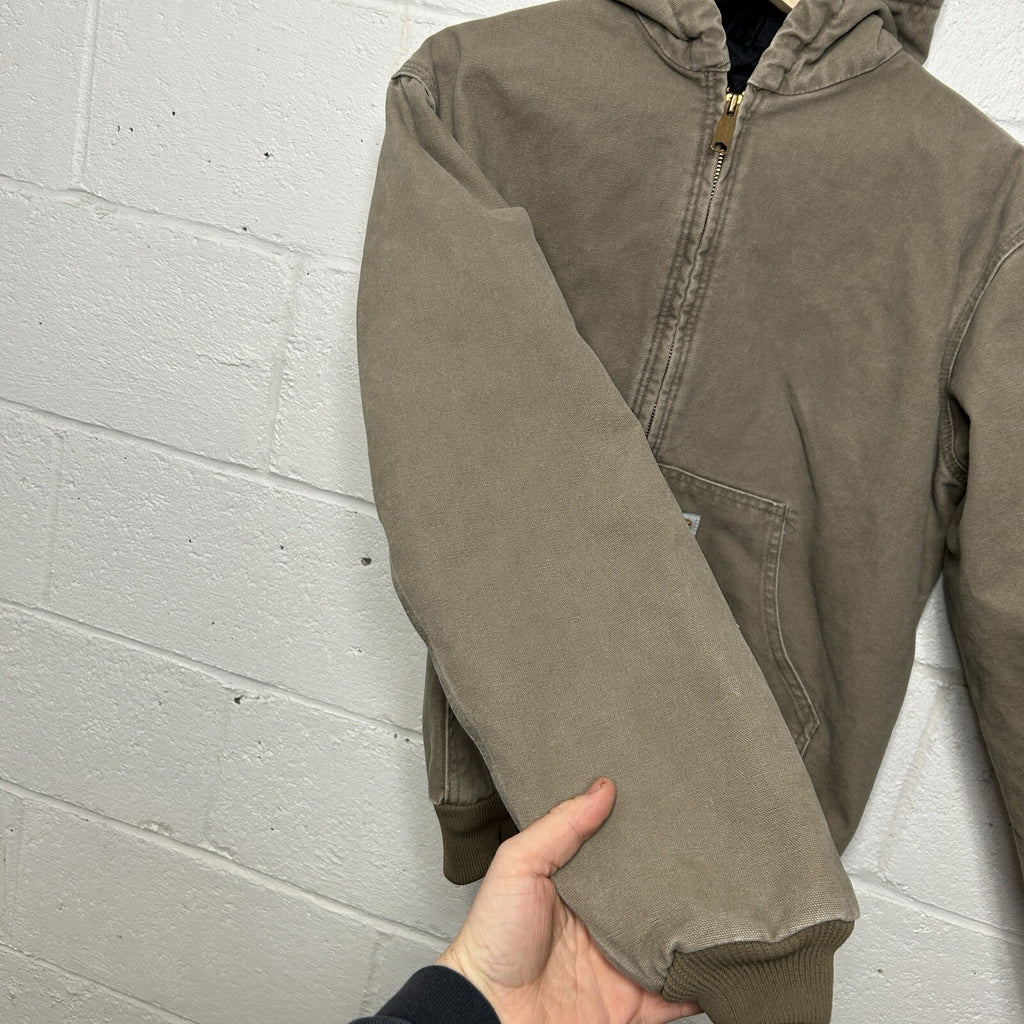 Y2K Carhartt Quilted Hooded Active Jacket “Desert” Y06 DES Youth XL/Women’s XS