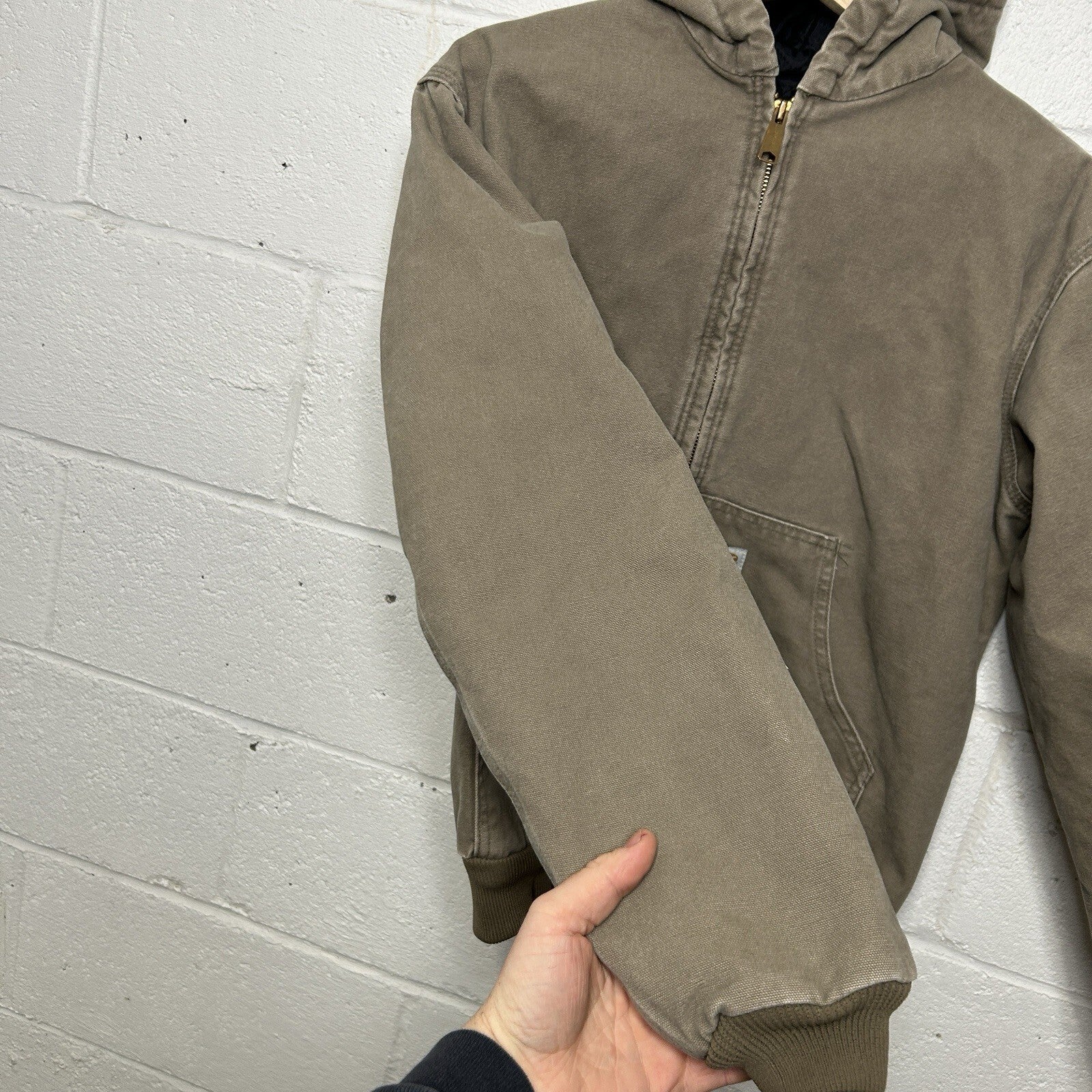 Y2K Carhartt Quilted Hooded Active Jacket “Desert” Y06 DES Youth XL/Women’s XS