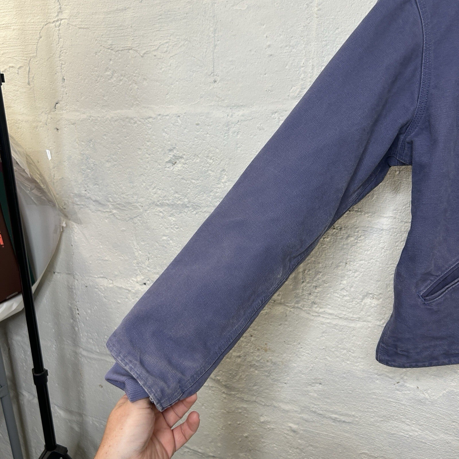 Carhartt Sherpa-Lined Hooded Detroit Jacket “Blue Dusk” WJ141 BDK Women’s Medium