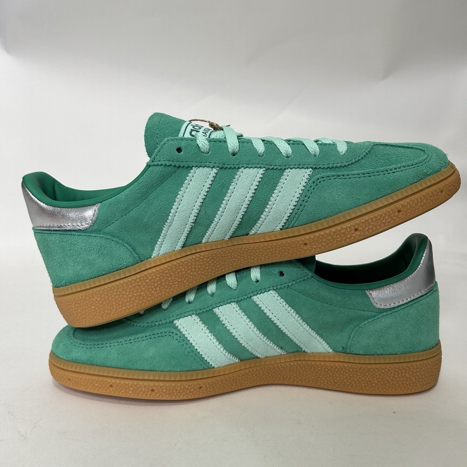 adidas Handball Spezial WMNS “Semi Court Green Silver” JS2908 Women’s 8.5 New