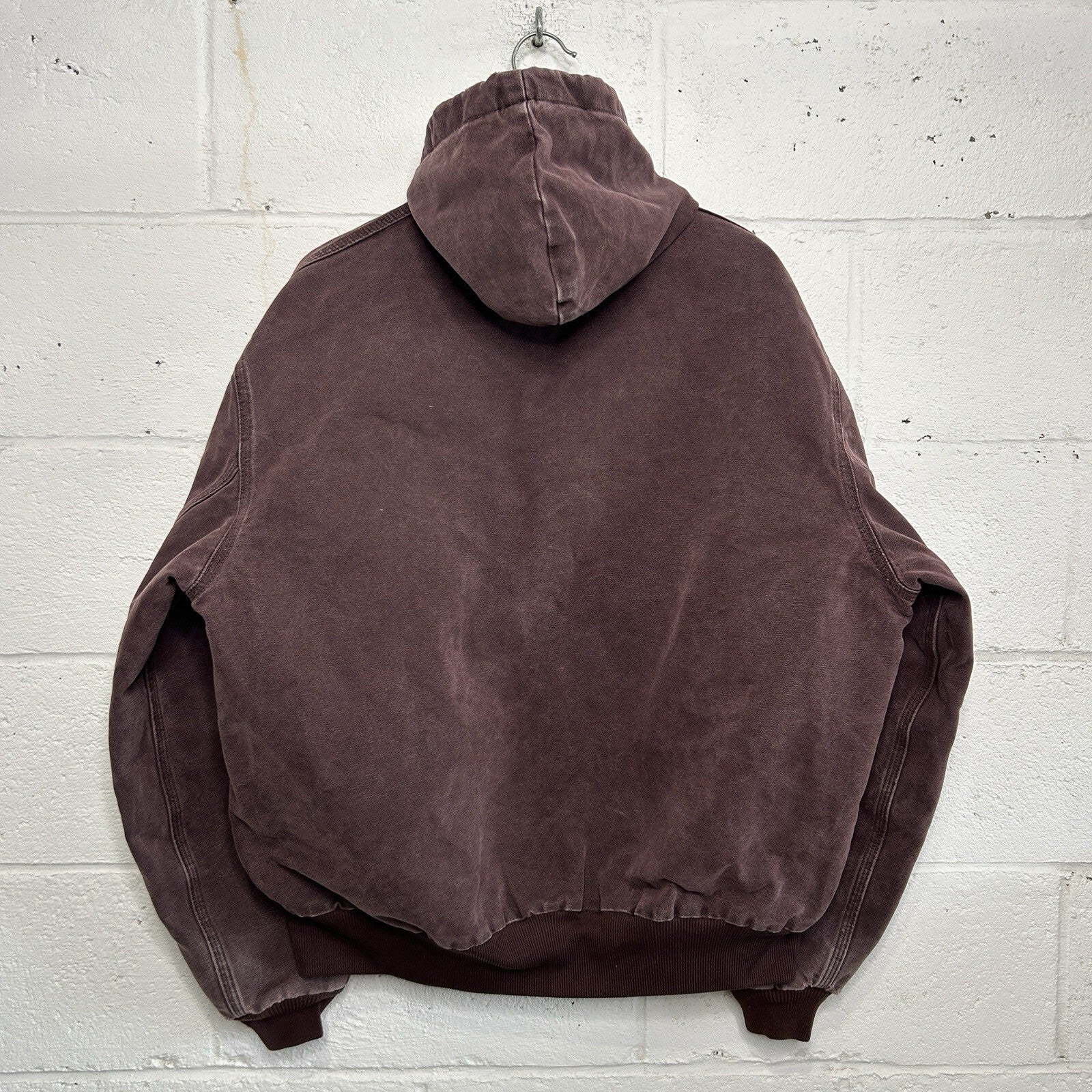 Vintage Carhartt Quilted Hooded Active Jacket “Burgundy/Wine” J06 BRG Men’s XL
