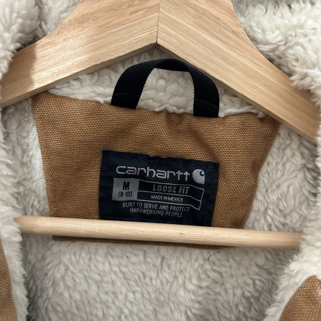 Carhartt Sherpa-Lined Wildwood Jacket “Brown” 100815-211 Women’s Medium