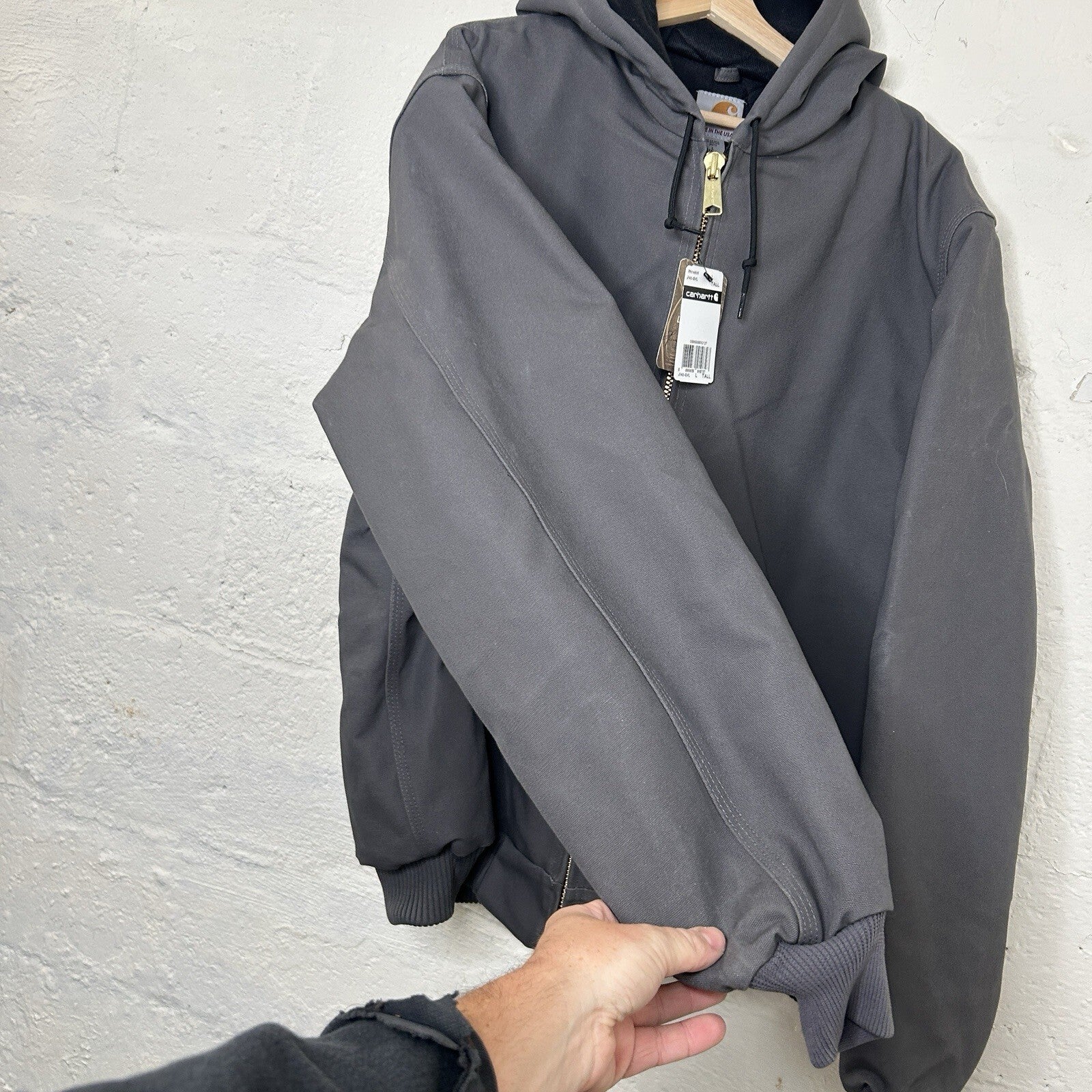 Carhartt Quilted Hooded Active Jacket “Gravel/Grey” J140-GVL Men’s Large Tall