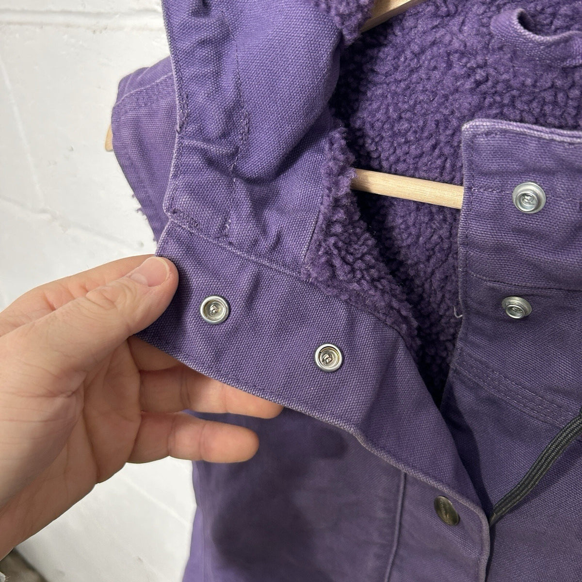 Carhartt Sherpa-Lined Berkley Hooded Vest “Grape/Purple”