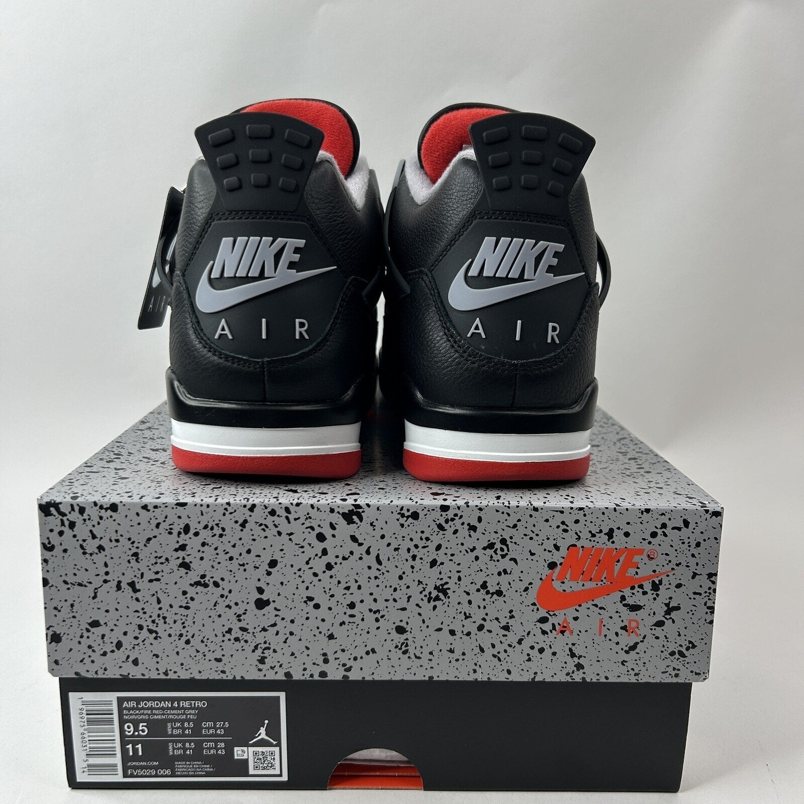 Nike Air Jordan 4 Retro Reimagined “Bred” FV5029-006 Men’s 9.5 New