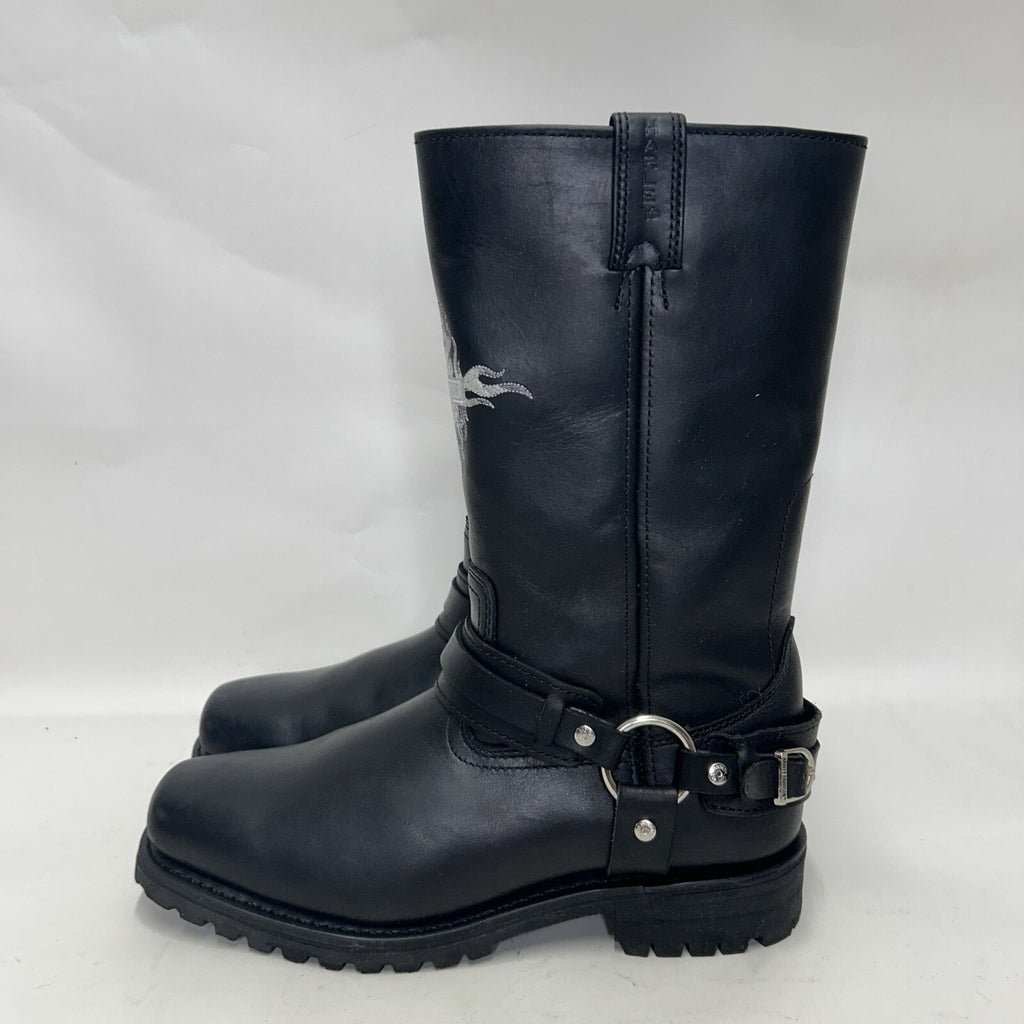 Vintage Harley-Davidson Motorcycle Flame Logo Boots “Black” 91055 Men’s 11