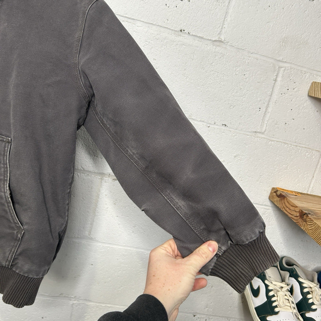 Vintage Carhartt Hooded Active Jacket “Grey” Youth Large/Women’s Extra-Small