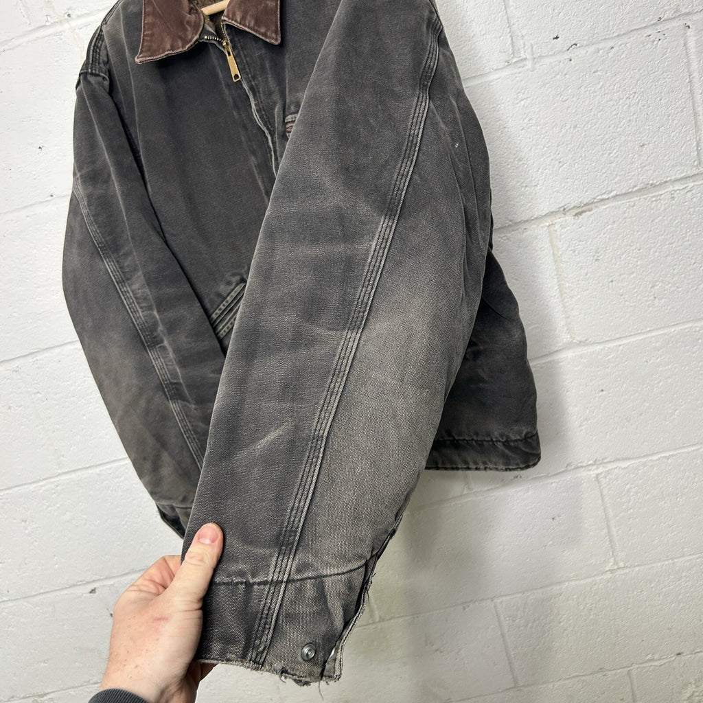 Vintage Distressed Blanketed Carhartt Detroit Jacket “Black” J97 BLK Men’s XL