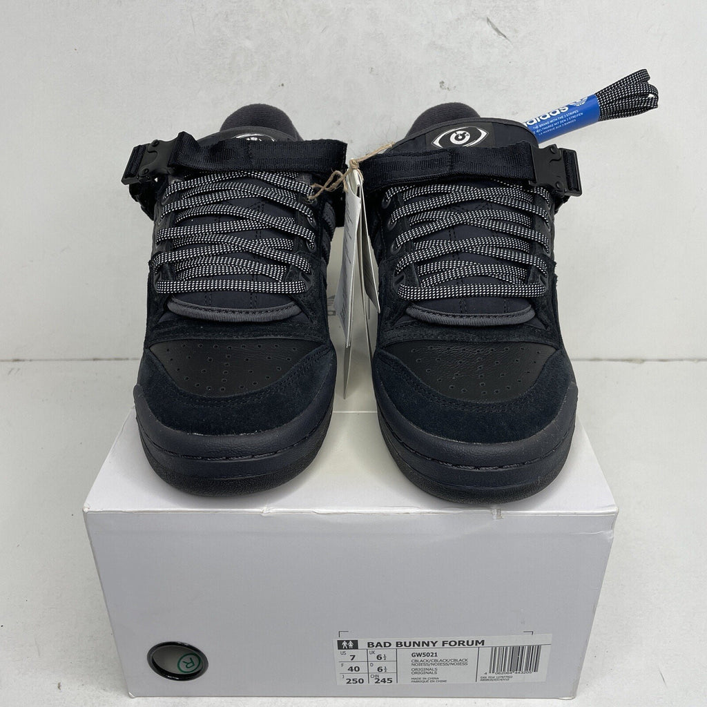 Adidas Forum Low Black Bad Bunny “Back To School” 2021 GW5021 Size 7M/8.5W New
