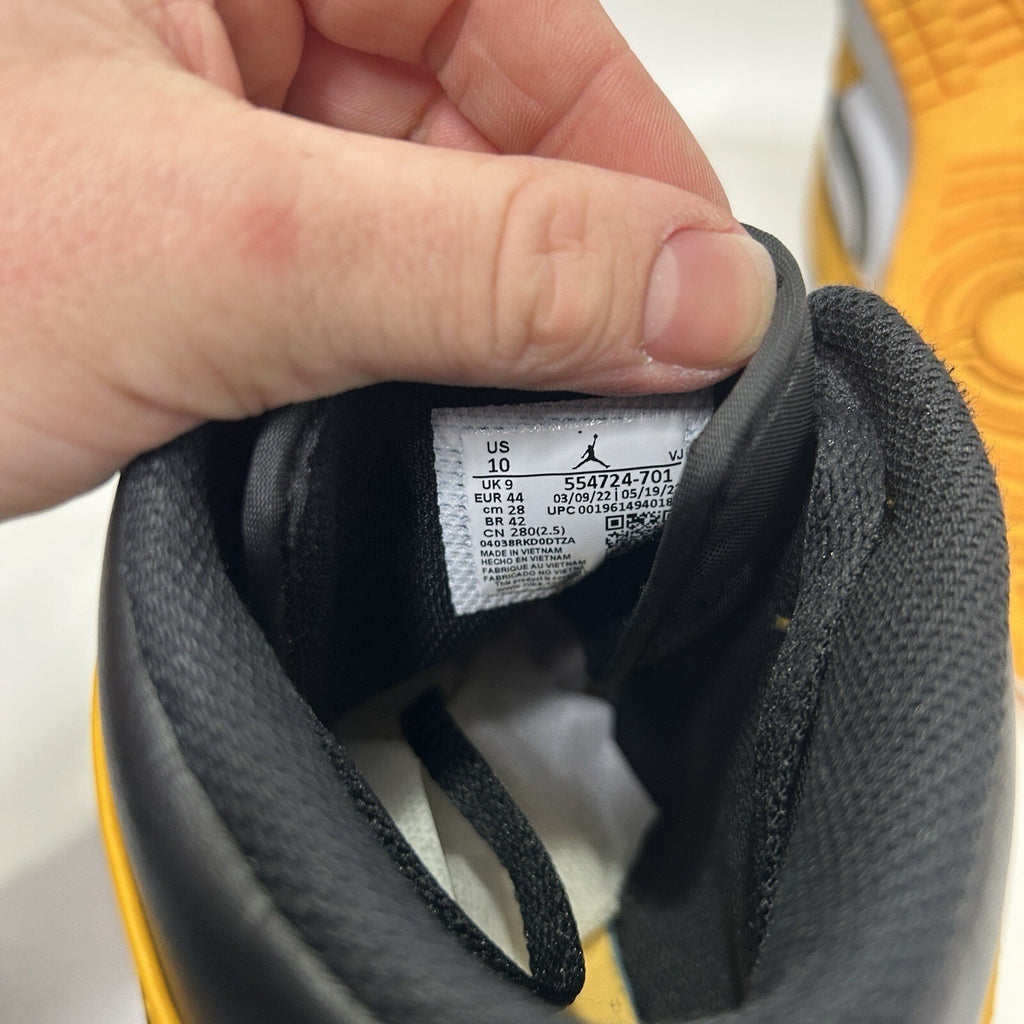 Nike Air Jordan 1 Mid “Taxi/Yellow Black”
