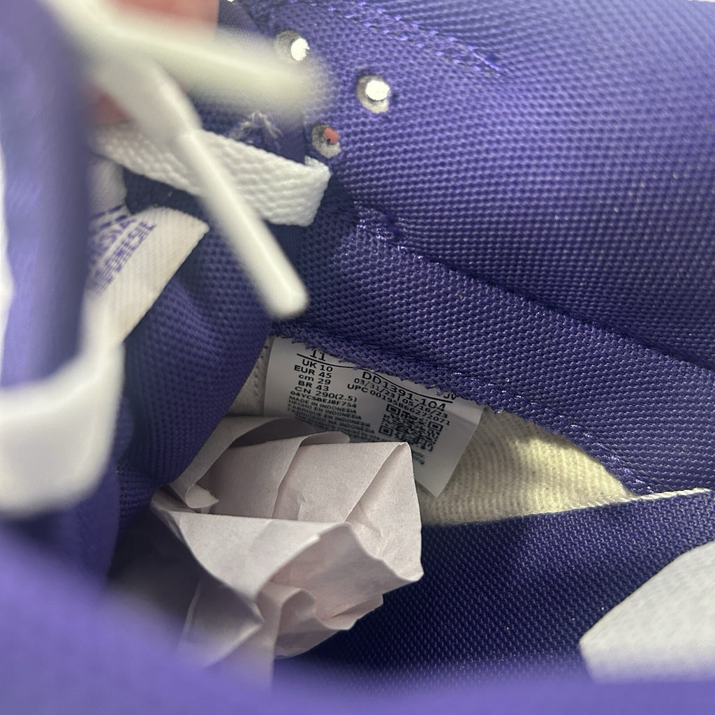 Nike Dunk Low Retro “Championship Court Purple White” DD1391-104 Men’s 11 Worn