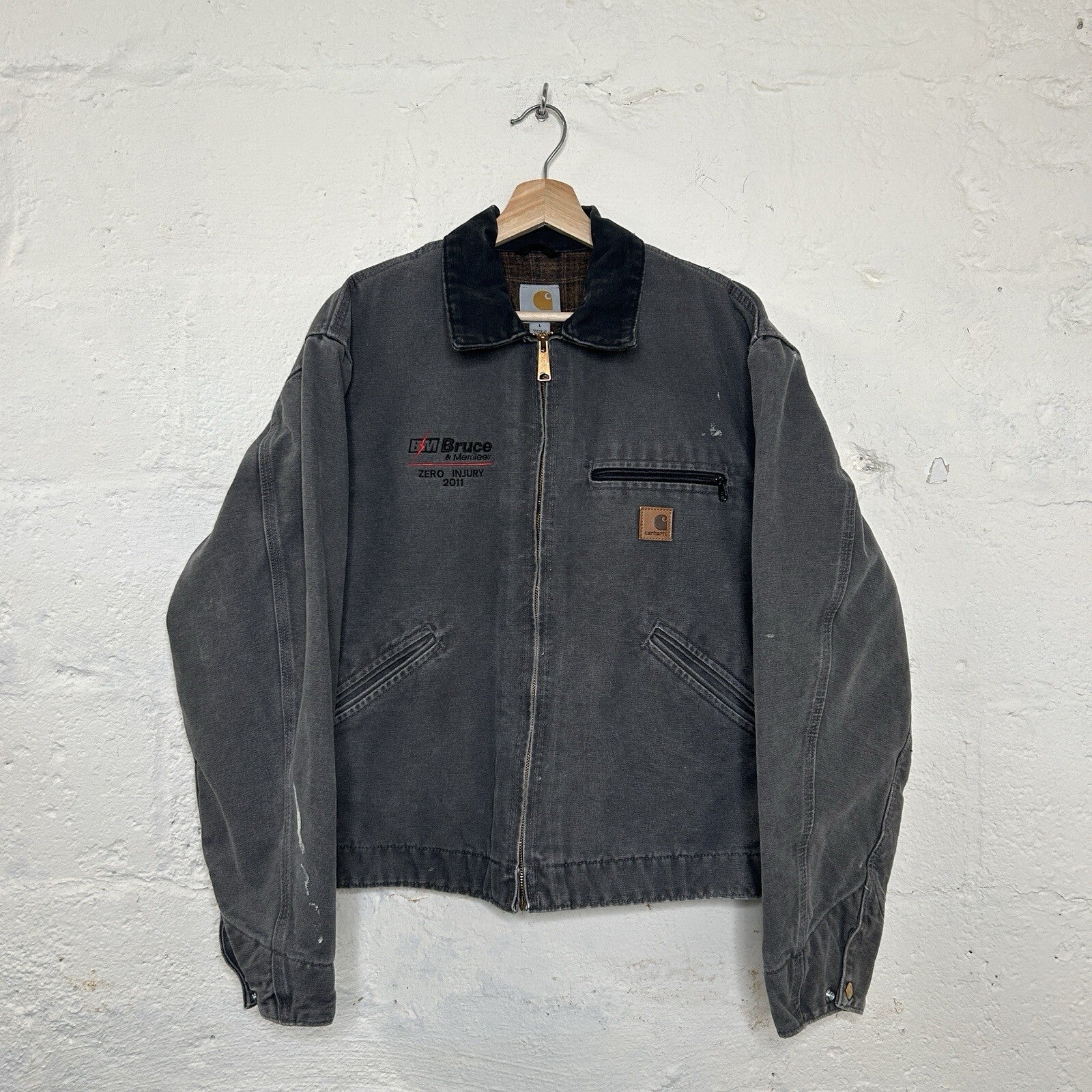 Vintage Carhartt Blanket-Lined Detroit Jacket “Gravel” J97 GVL Men’s Large
