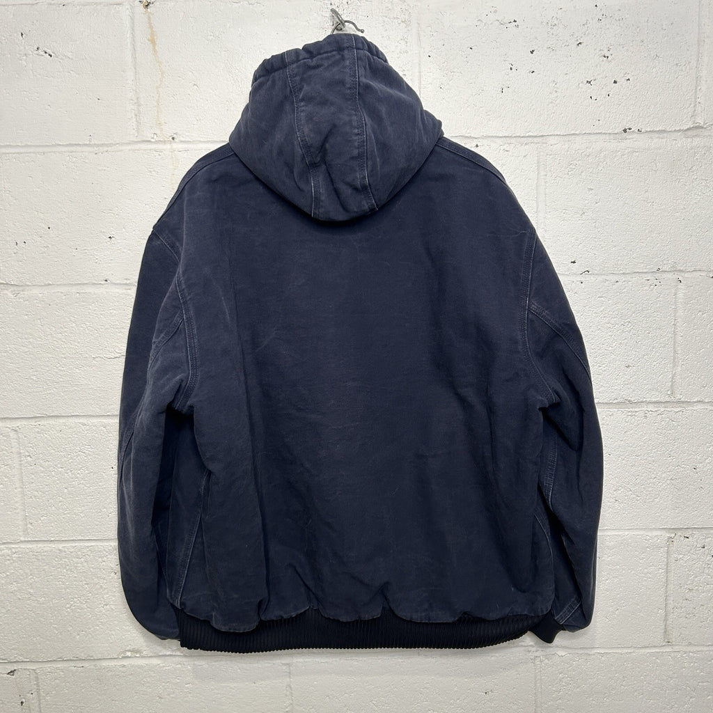 Carhartt Quilted Hooded Active Jacket “Dark Navy” J140 DNY Men’s X-Large