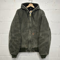 Vintage Carhartt Quilted Hooded Active Jacket “Moss Green” J130 MOS Men’s Large