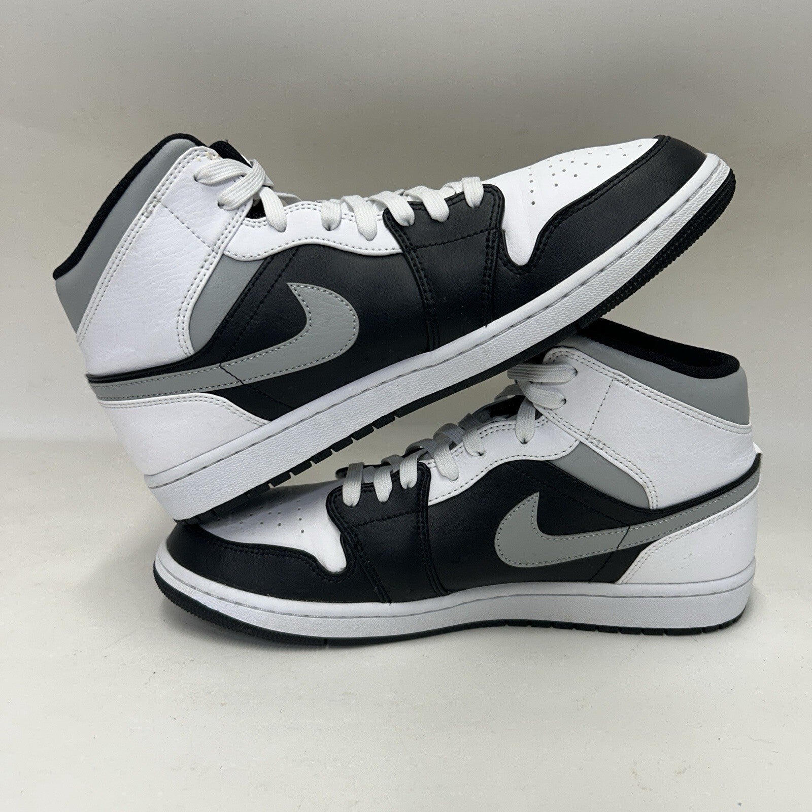 Nike Air Jordan 1 Mid “White Shadow/Black Grey White 554724-073 Men’s 11.5