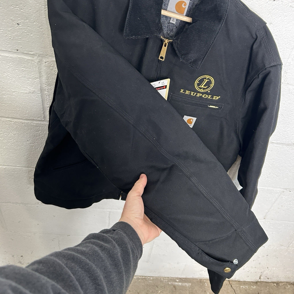 Y2K Carhartt Blanket-Lined Detroit Jacket “Black” Leupold J001 BLK Men’s LT New
