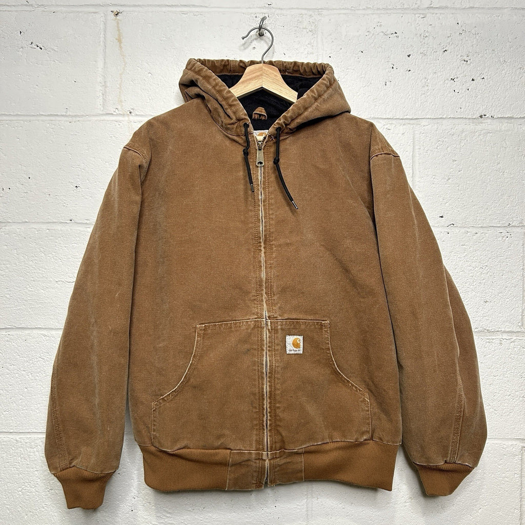 Y2K Carhartt Quilted Hooded Active Jacket “Brown” WJ130 BRN Women’s Large