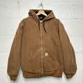 Y2K Carhartt Quilted Hooded Active Jacket “Brown” WJ130 BRN Women’s Large