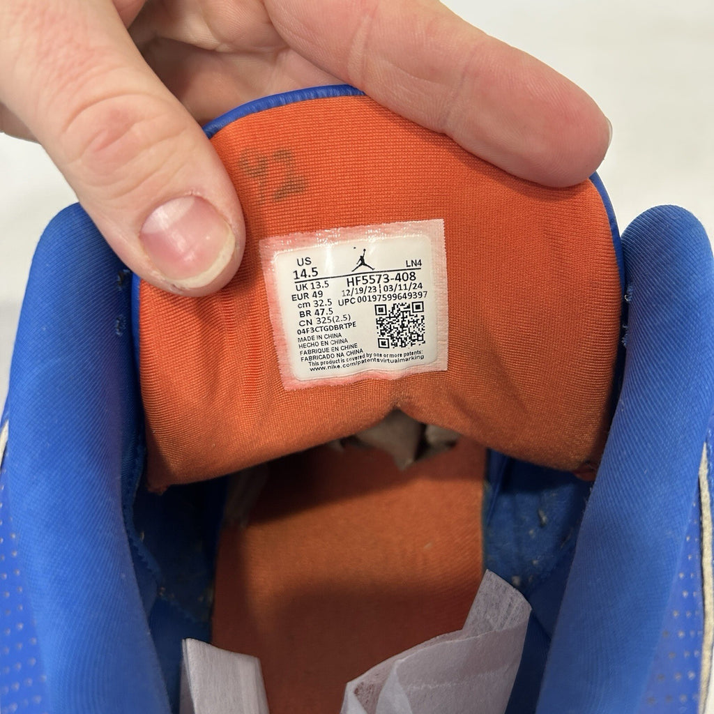 Nike Jordan 3 Retro PE Force Savage Football Cleats “Florida Gator” HF5573-408