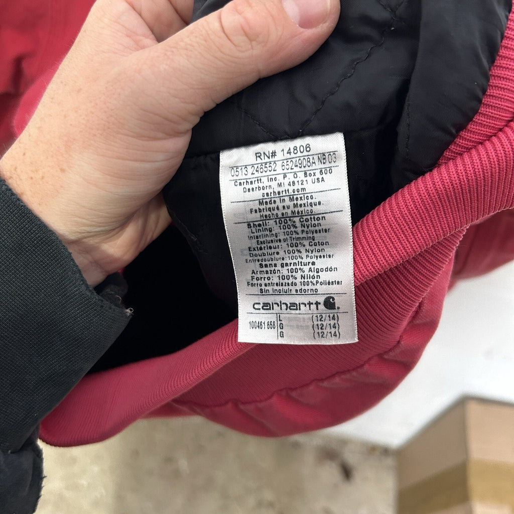 Y2K Carhartt Quilt-Lined Active Jacket “Crabapple” 100461-658 Women’s Large